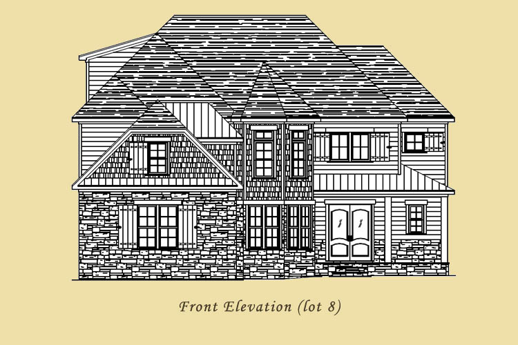 Front Elevation Lot 8 Tuscan Hills